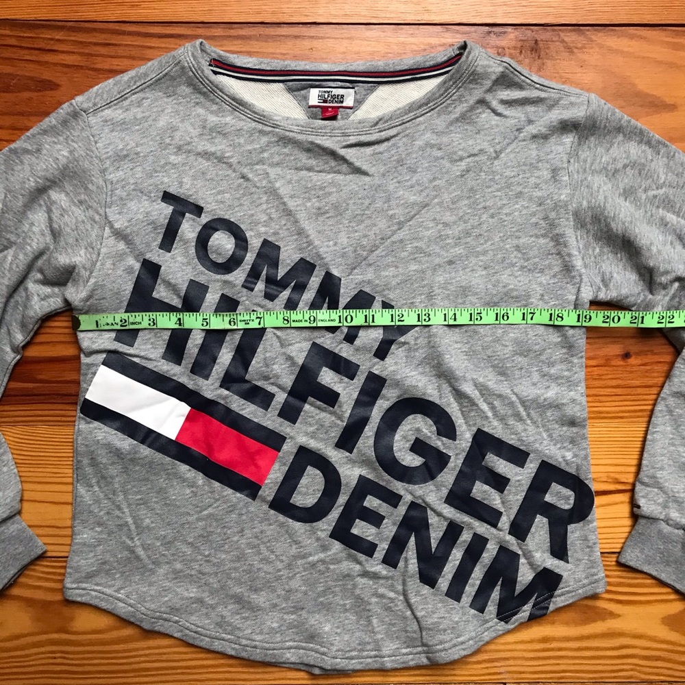 Tommy Hilfiger Gray Sweatshirt, EUC, M - Picture 7 of 12